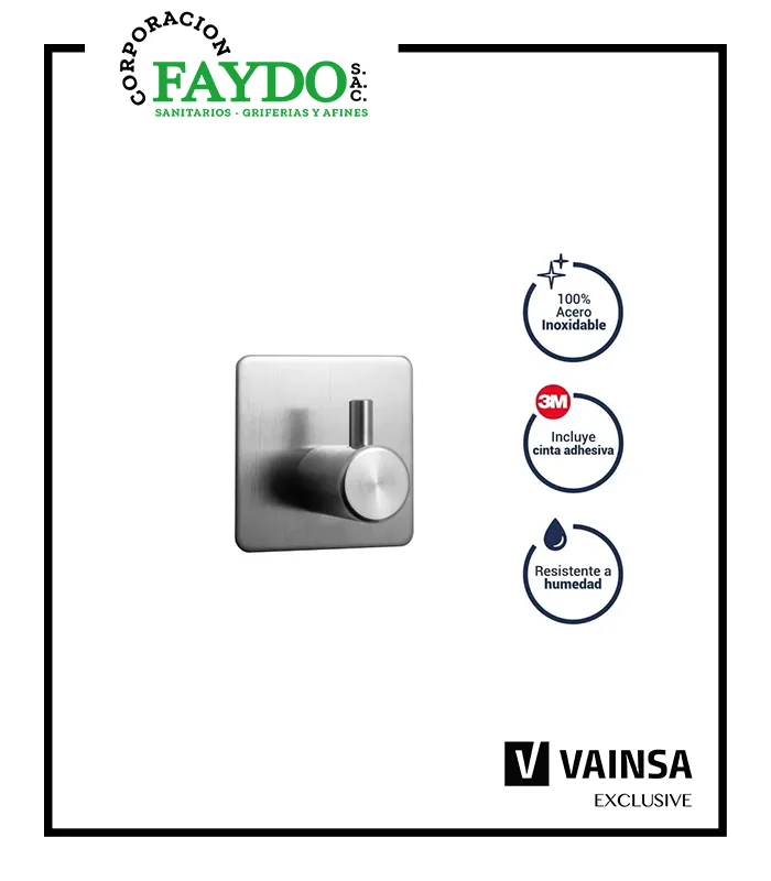 Perchero Inox Bali Con 3M Vainsa