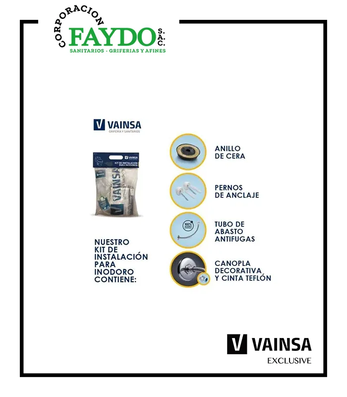 Kit De Instalacion Basico Plus Vainsa