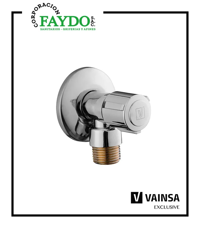 Llave Angular Para Tubo De Abasto Filtro Macho Vainsa