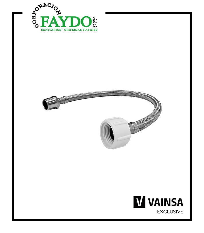 Tubo De Abasto Para Inodoro Con Hilo 100% De Acero Inoxidable Vainsa