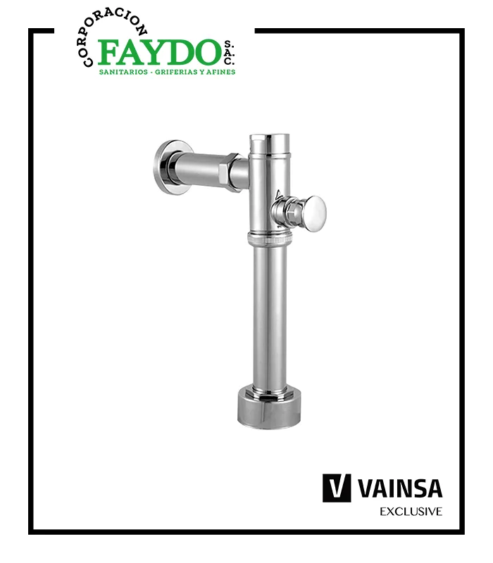 Fluxometro Mecanico Con Boton Para Inodoro De 4.8 Litros Vainsa