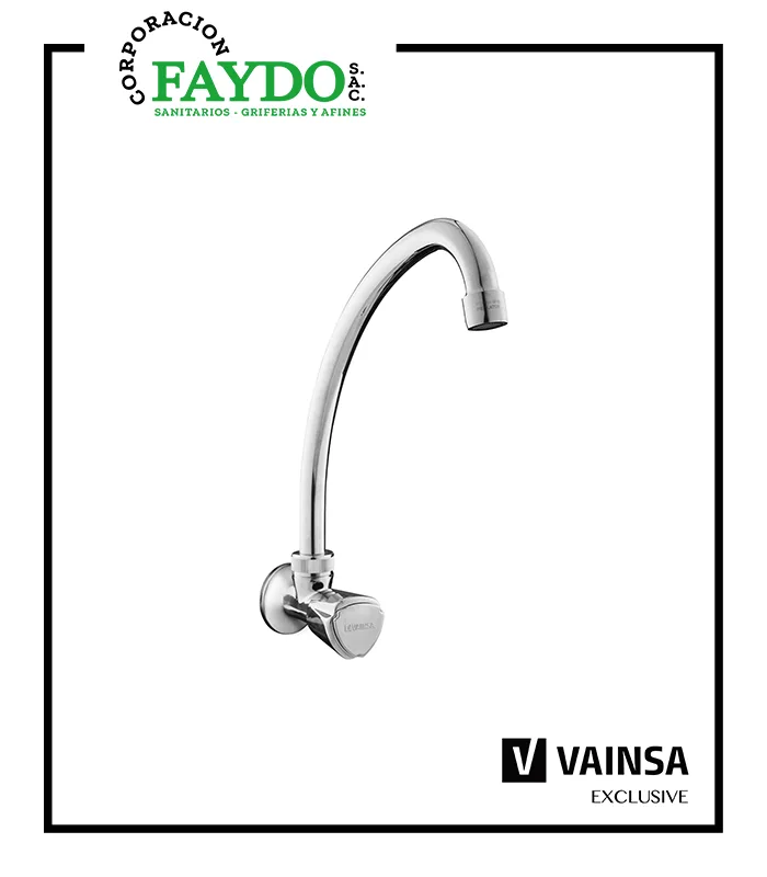 Llave Para Lavadero A La Pared Pico L Aquarius Vainsa