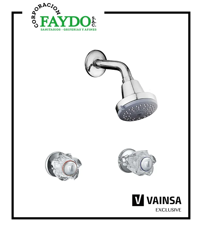 Mezcladora Para Ducha Con Salida Aquarius Cristal Vainsa