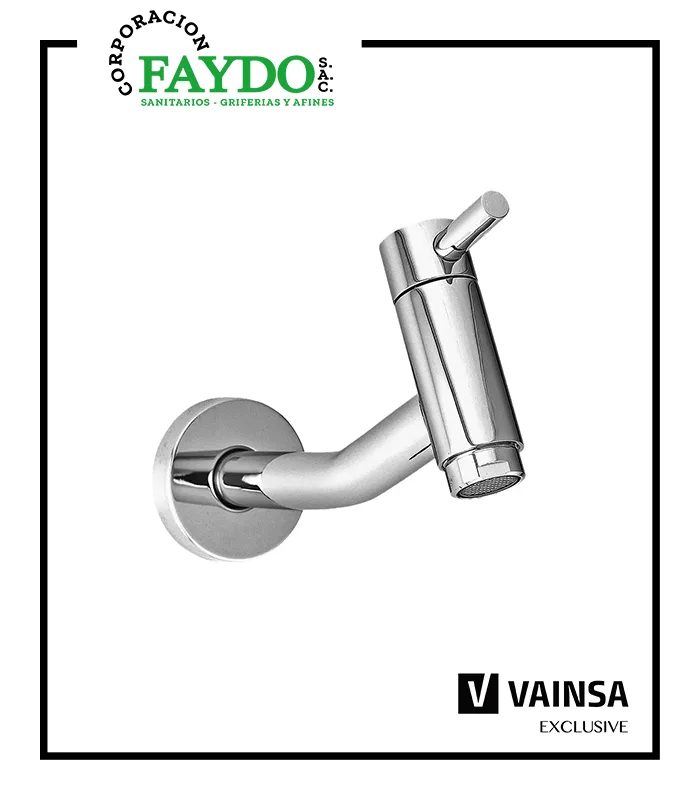 Llave Para Lavatorio A La Pared Lever Vainsa