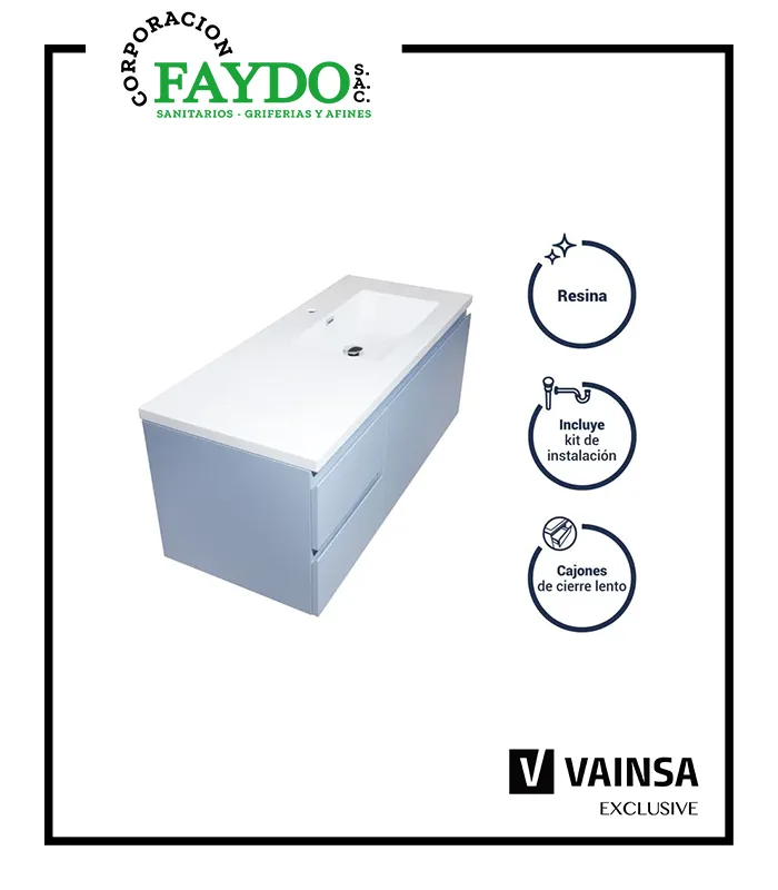 Vanitorio Manhattan Grey Con Ovalin Vainsa