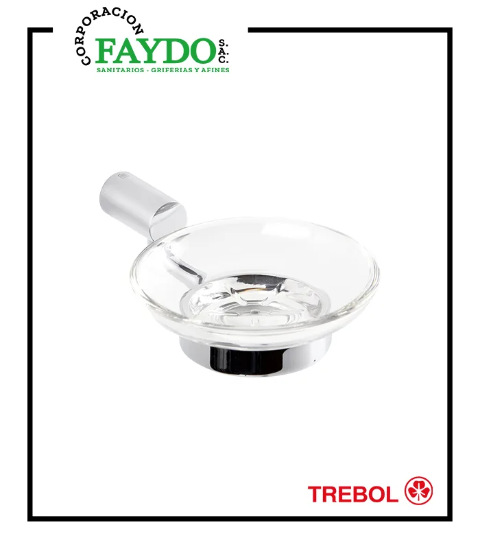 Jabonera Cromado Trebol