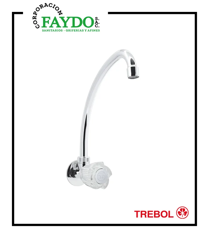 Llave De 1/2″ De Cocina A La Pared Dalia Trebol