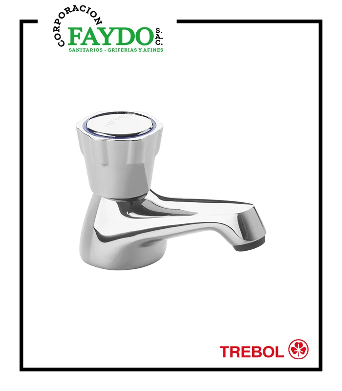 Llave De 1/2″ De Lavatorio Eco Trebol