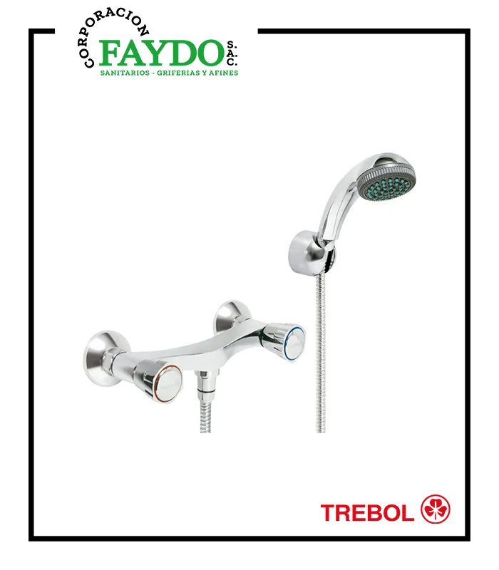 Mezcladora 8″ Ducha Exterior Eco Trebol