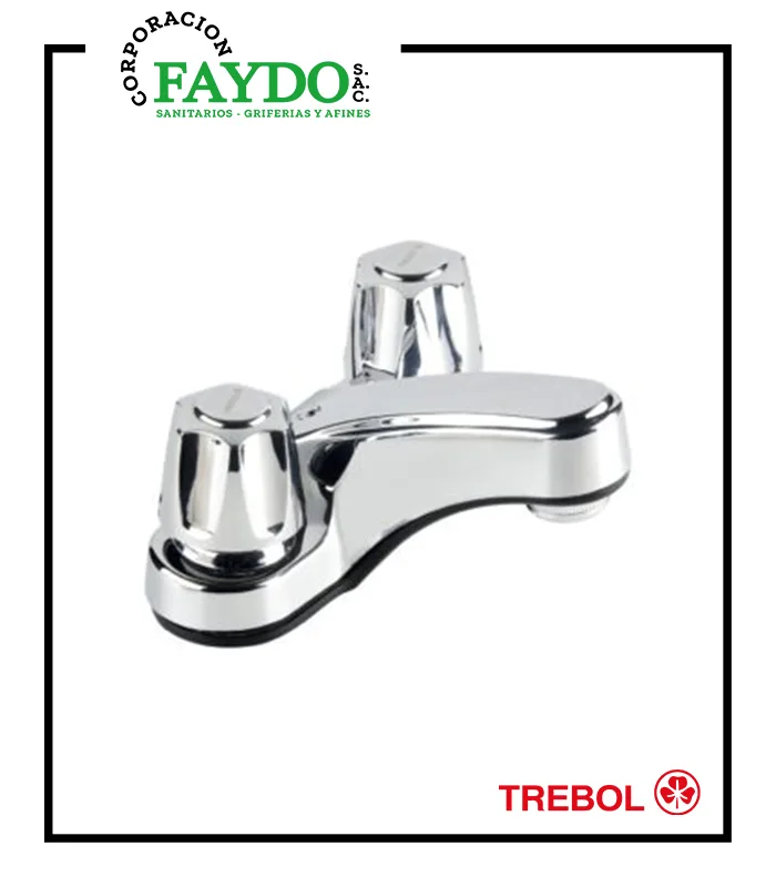 Mezcladora 4″ De Lavatorio Grazia Trebol