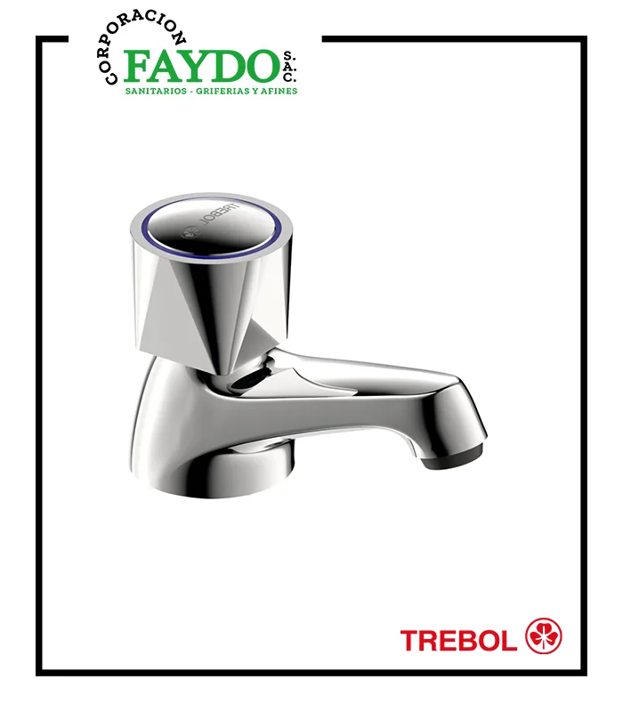 Llave De 1/2″ De Lavatorio Iris Trebol