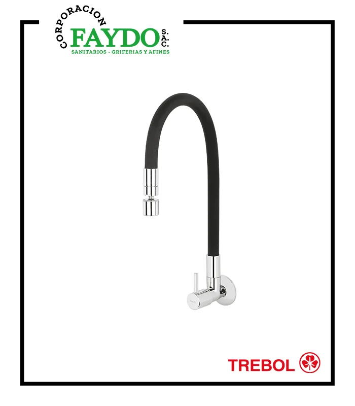 Monocomando Cocina Pico Memphis Al Pared Trebol