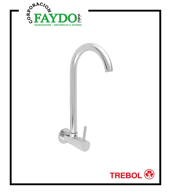 Llave De 1/2″ Cocina A La Pared Memphis Trebol