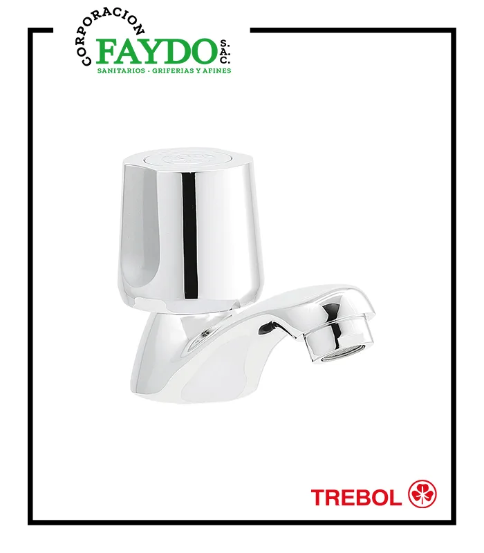 Llave De 1/2″ De Lavatorio Saona Trebol