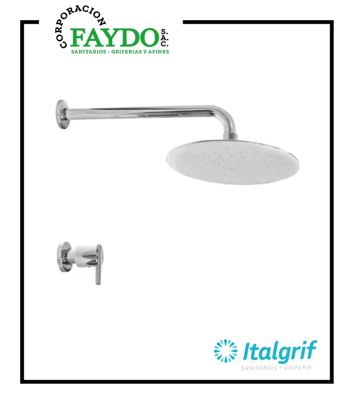 Llave Para Ducha Con Salida Española Light Buzios Lever Italgrif