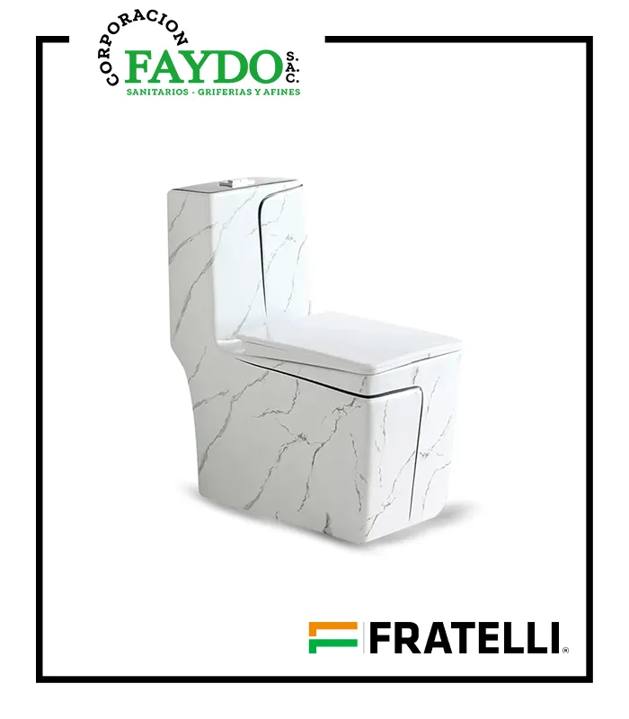 Inodoro One Piece Minimalista Blanco 2328Mbl Fratelli