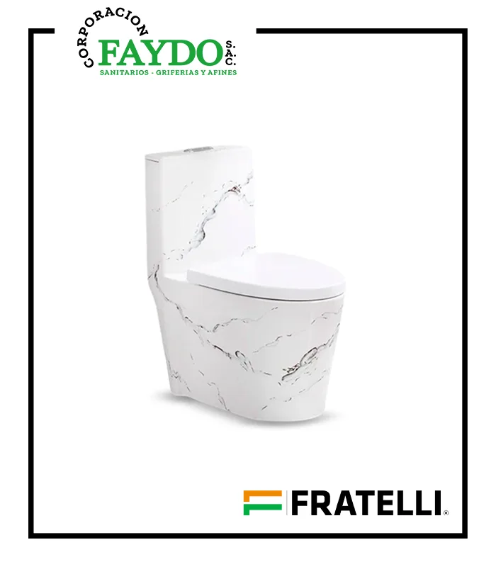 Inodoro One Piece Minimalista Blanco 8616M-1 Fratelli