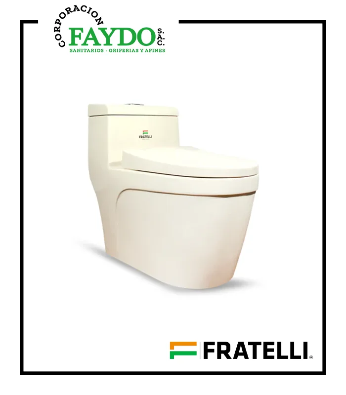 Inodoro One Piece Minimalista Bone 2395 Fratelli